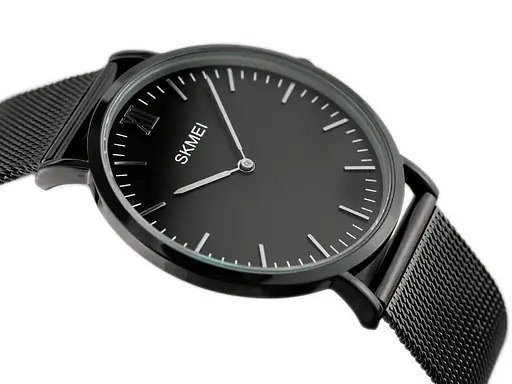 Кварцовий чоловічий годинник Skmei 1181 Large (Чорний) - фото 2