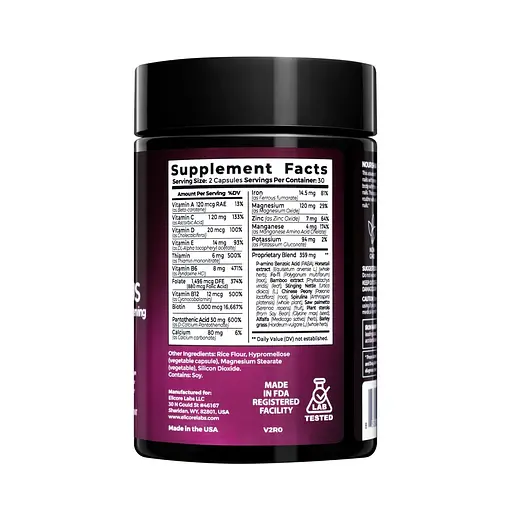 Комплекс для волос, кожи и ногтей Elicore Labs Hair, Skin & Nails Plus, 60 вегакапсул - фото 3