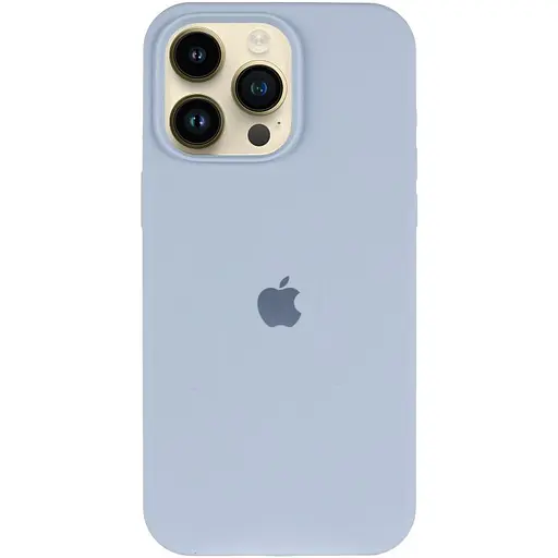 Чохол Epik Silicone Case AA Logo with MagSafe для Apple iPhone 15 Pro 6.1 Блакитний/Lilac Blue - фото 2