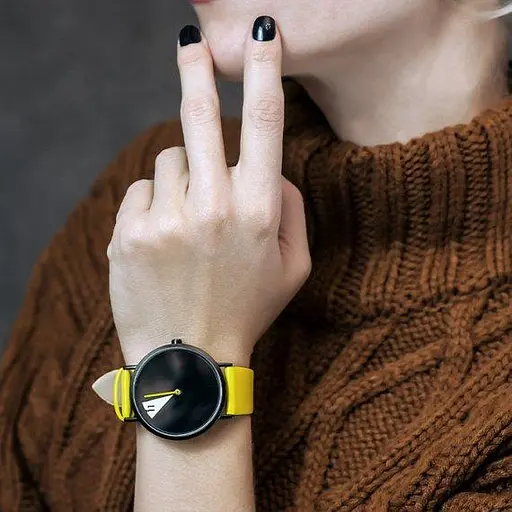 Жіночий наручний годинник Shengke Bright (Жовтий) - фото 7