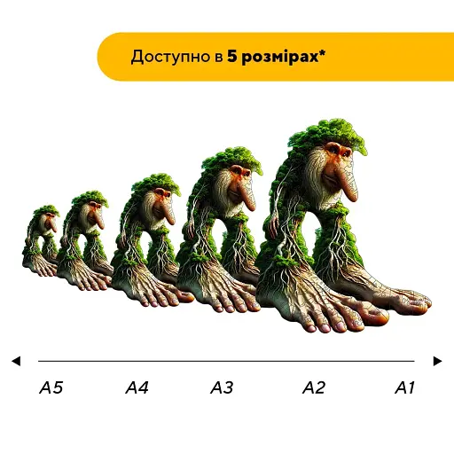 Деревянный фигурный пазл Бр Бр Патапим, А4, Деревянная коробка 100 элементов - фото 2