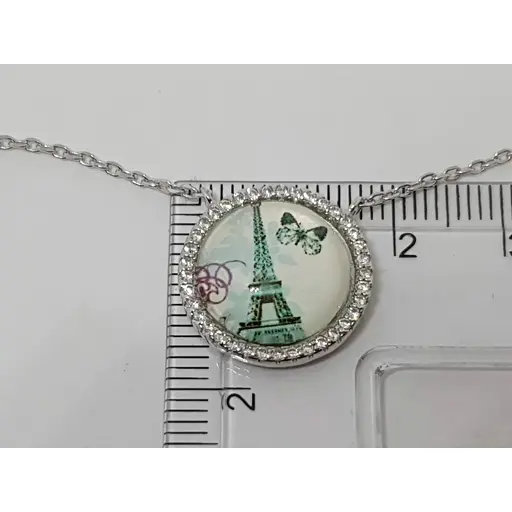 Срібне кольє Діама з фіанітами. Артикул 530111240495 - фото 4