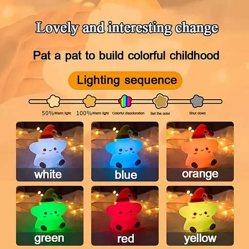 Нічник Star A23 with Remote control 1200 mAh White - фото 6