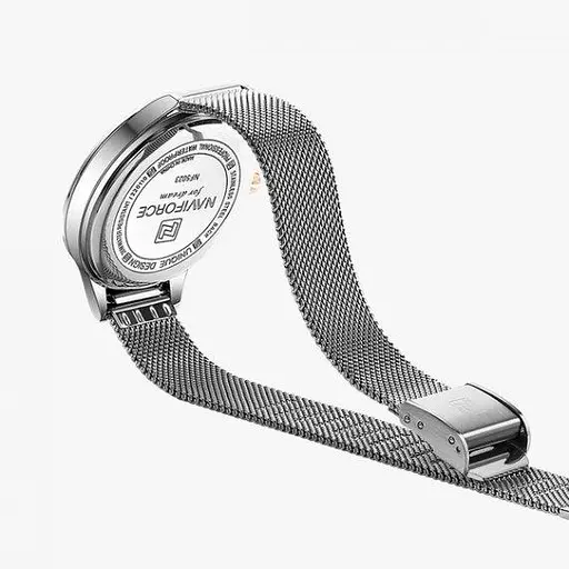 Женские наручные часы Naviforce Anna (Серебристые) - фото 9