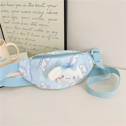 Сумочка-бананка, одне відділення, м’який значок, C68148 (В асортименті) - фото 3