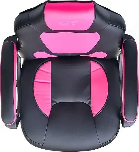 Геймерское детское кресло GT Racer черное с розовым (X-1414 Black/Pink) - фото 7