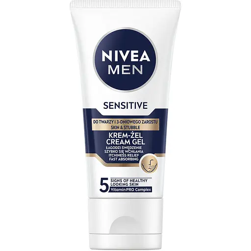 Крем-гель Nivea Men для чувствительной кожи и щетины 50 мл - фото 1