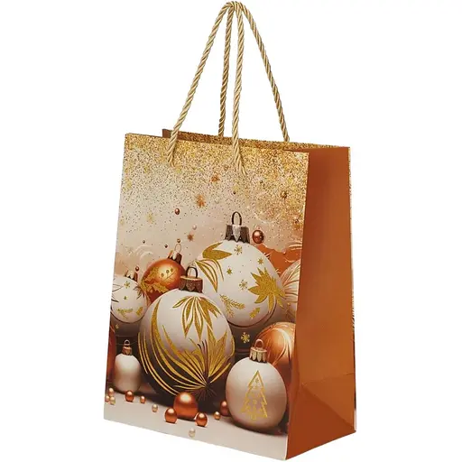 Пакет подарунковий новорічний Іграшки YX050952 Різнокольоровий (NY) - фото 1