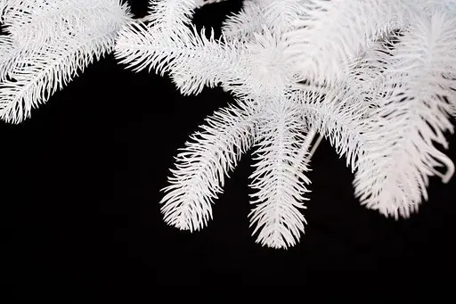 Різдвяний вінок Ковалевський з хвої (діаметр - 45 см) литий Білий - фото 2