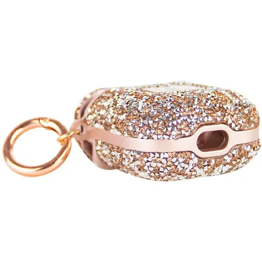 TPU чохол Bling World Rock Diamond для навушників AirPods 1/2 Рожевий - фото 5