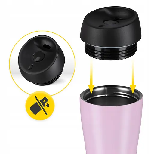 Термокружка Mountain Goat Travel 0.38 л Pink (P-5905973406925) - фото 5