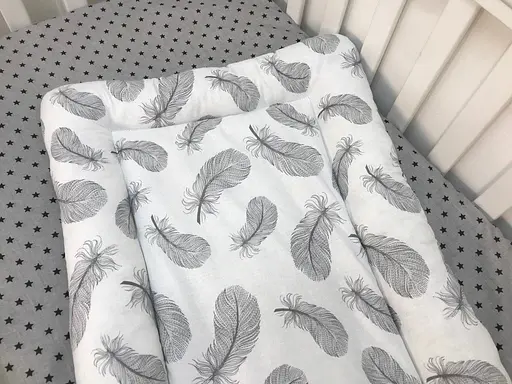 Матрац Moontime на пеленальний стіл "Пір’я сіре" - фото 3