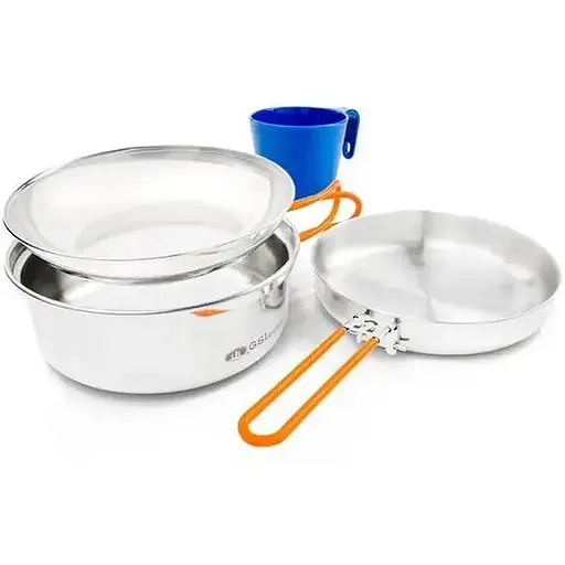 Набор посуды GSI Outdoors Glacier Stainless 1 Person Mess Kit (1099-68125)
