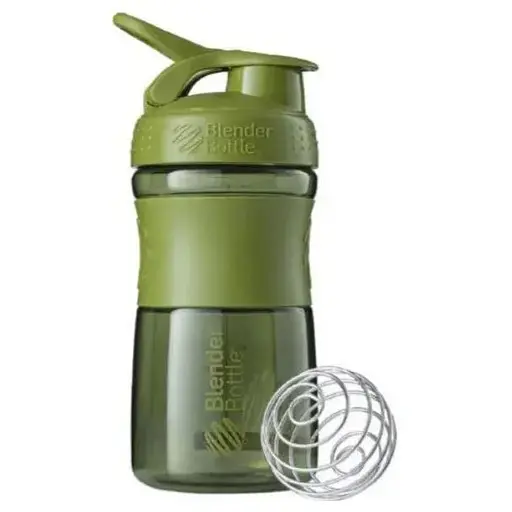 Шейкер спортивний BlenderBottle SportMixer Flip 20oz/590 мл Moss Green (SM 20oz Moss Green) - фото 1
