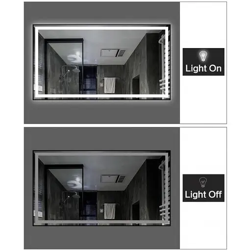 Дзеркало Dusel DE-M0061S1 Black 65x80 см, Чорний - фото 4