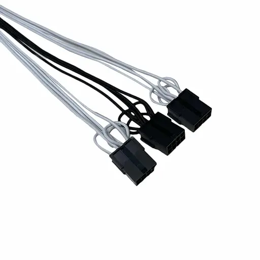 Кабель-подовжувач для блоку живлення QUBE 12+4P VGA Black-White - фото 3