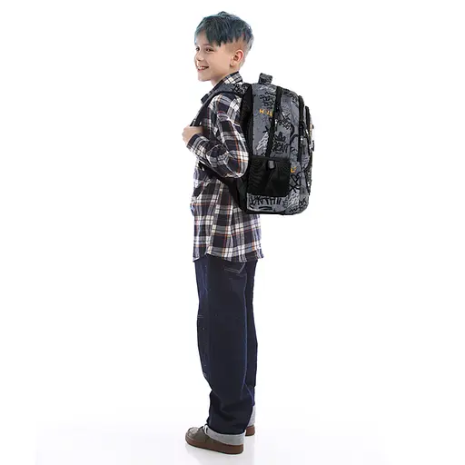 Рюкзак GoPack Education 175M-5 Free Style Сіро-чорний (GO26-175M-5) - фото 19