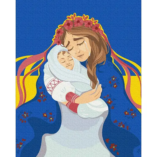 Картина за номерами Мама Україна Anastasiia Kasarda Brushme 40x50 см кольорова 000277382