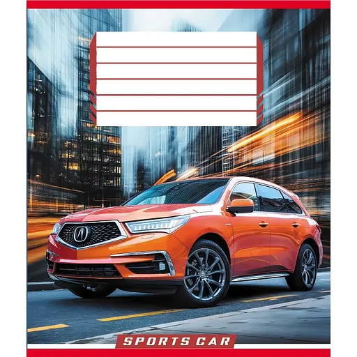 Зошит учнівський "На швидкості світла" Leader 036-570250K-2 в клітинку, 36 аркушів - фото 1