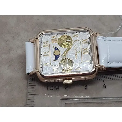 Золотые часы Golden Time кварцевые. Ч200 Бел - фото 4