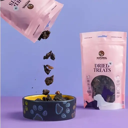 Лакомство для дрессировки собак Natural печень говяжья макси 100 г - фото 2