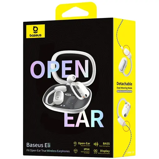 Беспроводные наушники Baseus Eli Fit Open-Ear True TWS white - фото 2