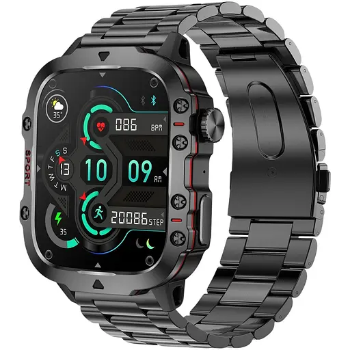 Смарт-часы Lige Smart Expert Nano Steel 2 ремешки черные (3203)