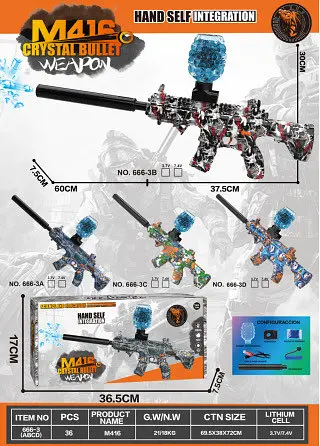 Бластер автоматический OldBro Auto MP 5 Gel Ball с гель шариками орбиз 10500 шт. eXtream green - фото 2