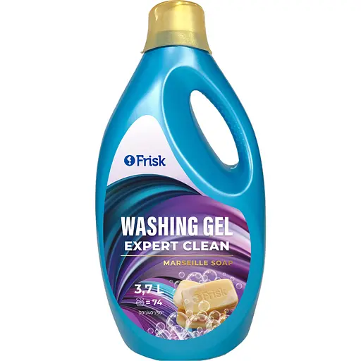 Гель для прання універсальний Frisk Expert Clean Марсельське мило 3.7 л