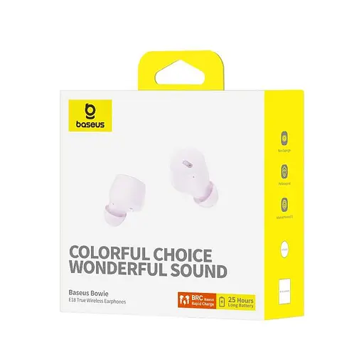 Навушники Baseus Bowie True Wireless Earphones E18 BT5.3 40/300mAh IPX4 2ENC Mic 7.5h - фото 3