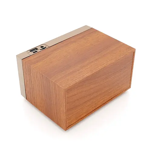 Колонка Kisonli G10 Bluetooth 5.0, 1х5W, 1200mAh, USB/TF/BT/FM/AUX, DC: 5V/1A, Brown, BOX, Q50 - фото 4