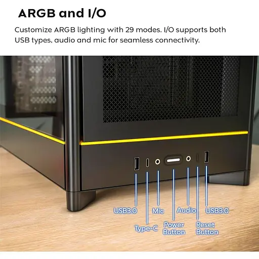 Корпус MONTECH HS01 (B) (HS01 (B)) - фото 11