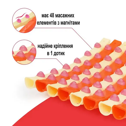 Обруч із масажними магнітними кульками Magnet Massage Hoop NE-F-50 - фото 2