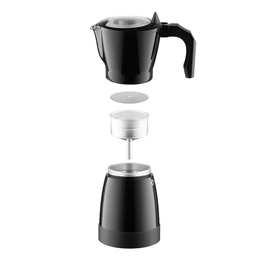 ARDESTO Электрическая кофеварка-гейзер 0,3 л, молотый кофе, черный - фото 7
