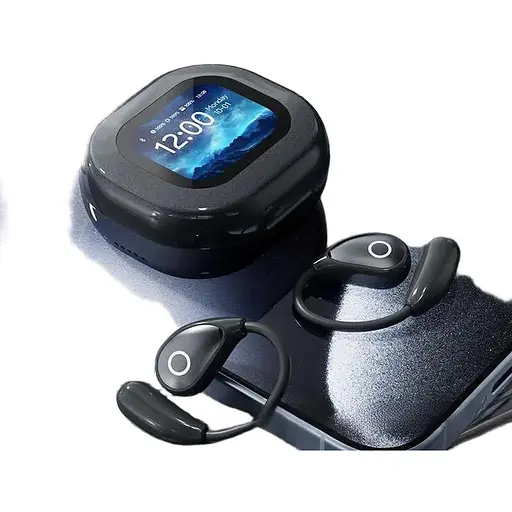 Беспроводные наушники с открытым ухом M94 – Bluetooth-наушники OWS, большая батарея, смарт-экран