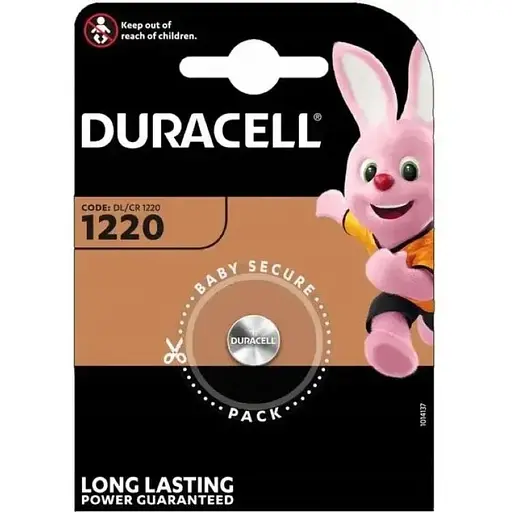 Батарейка Duracell 1220 blister 1 - 1 штука в блістері (АРТ1983) - фото 1
