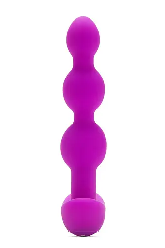 Анальна пробка з вібрацією B-Vibe Triplet 13.8 см (рожевий) - фото 3