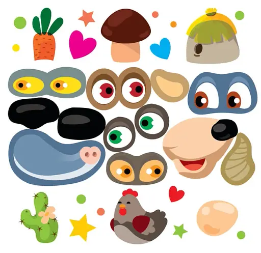 Наклейки для малюків. Очі їжака - фото 3