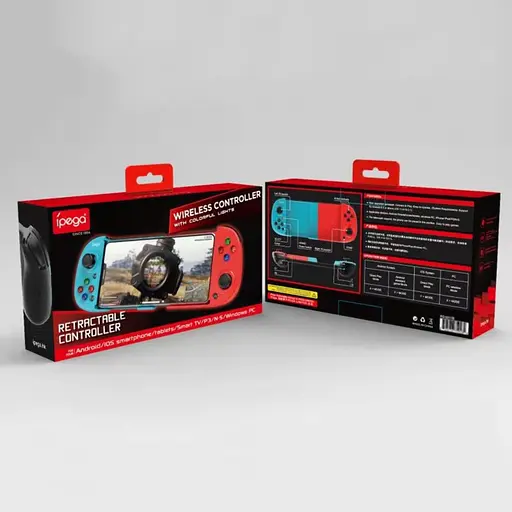 Геймпад iPega PG-9217B с поддержкой PS/PC/ Android/ IOS красно-синий - фото 5