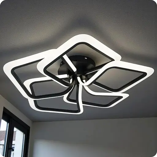 Люстра світлодіодна 517 Dlight 130Вт Чорний (02125) - фото 1