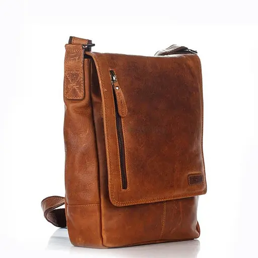 Чоловіча шкіряна сумка через плече Hill&Burry 19х22х5 см sum0025925 - фото 3