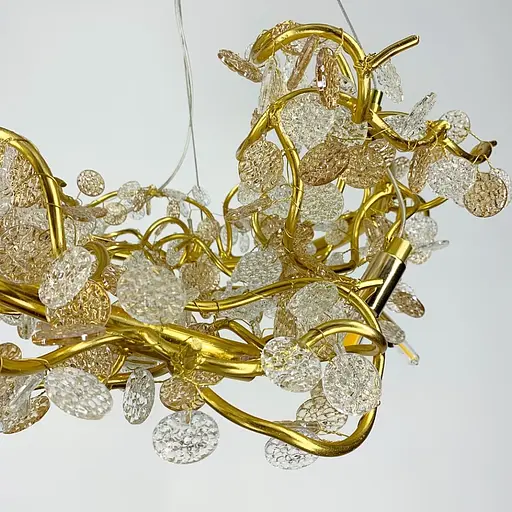 Удивительная люстра в закрученном корпусе Line.F Диаметр 60см - фото 5