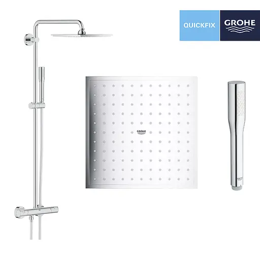 Душова система термостатична Grohe QuickFix Vitalio Joy System 230 26365000, Хром - фото 5