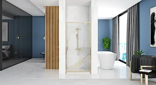 Душевые двери Rea Rapid Swing 100 gold REA-K5619 - фото 3