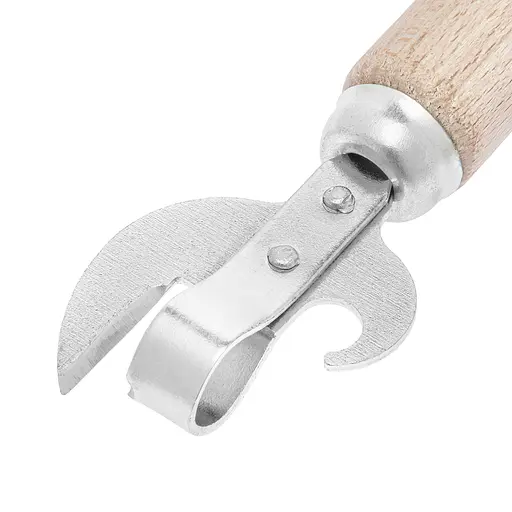 Открывачка открывалка открывашка нож консервный с деревянной ручкой 16 см, Kitchette 82081 - фото 4