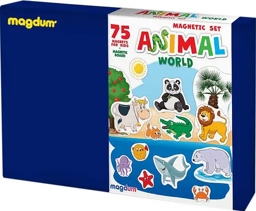 Набор магнитов Мир животных Большая магнитная история ML4032-05 EN 75 магнитов - фото 4