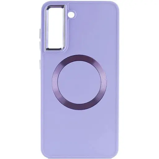 TPU чохол Epik Bonbon Metal Style with MagSafe для Samsung Galaxy S22+ Бузковий / Dasheen