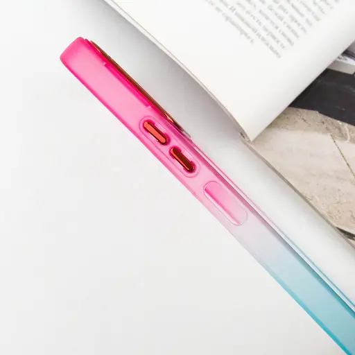 Чехол Epik TPU+PC Fresh sip series для Xiaomi Redmi 12 Бирюзовый / Розовый - фото 4