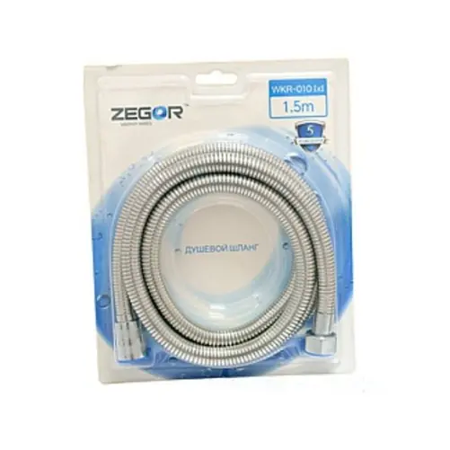 Шланг для душа Zegor WKR-010 IхI растяжимый 1,5м 30412 - фото 1