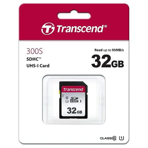 Карта памяти Transcend 32GB SDHC UHS-I Class 10 300S (TS32GSDC300S) - фото 2